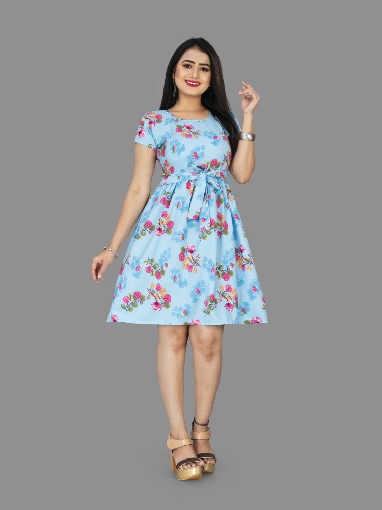 SKB Textile The Fab Fashion Mehndi Colour Shot Aline Dress Frock or Girl  Dresses