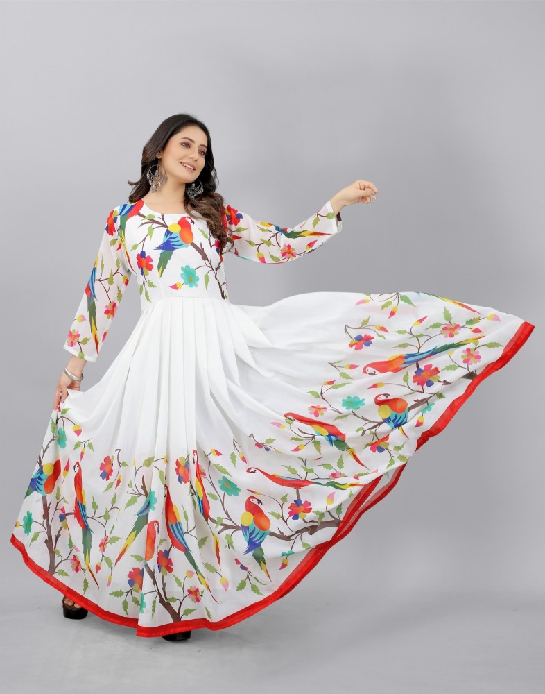 Buy DERWAFAB Womens Net Semi Stitched Anarkali Salwar Suit Anarkali Gown  Salwar SuitSF20145 Pink Free Size at Amazonin