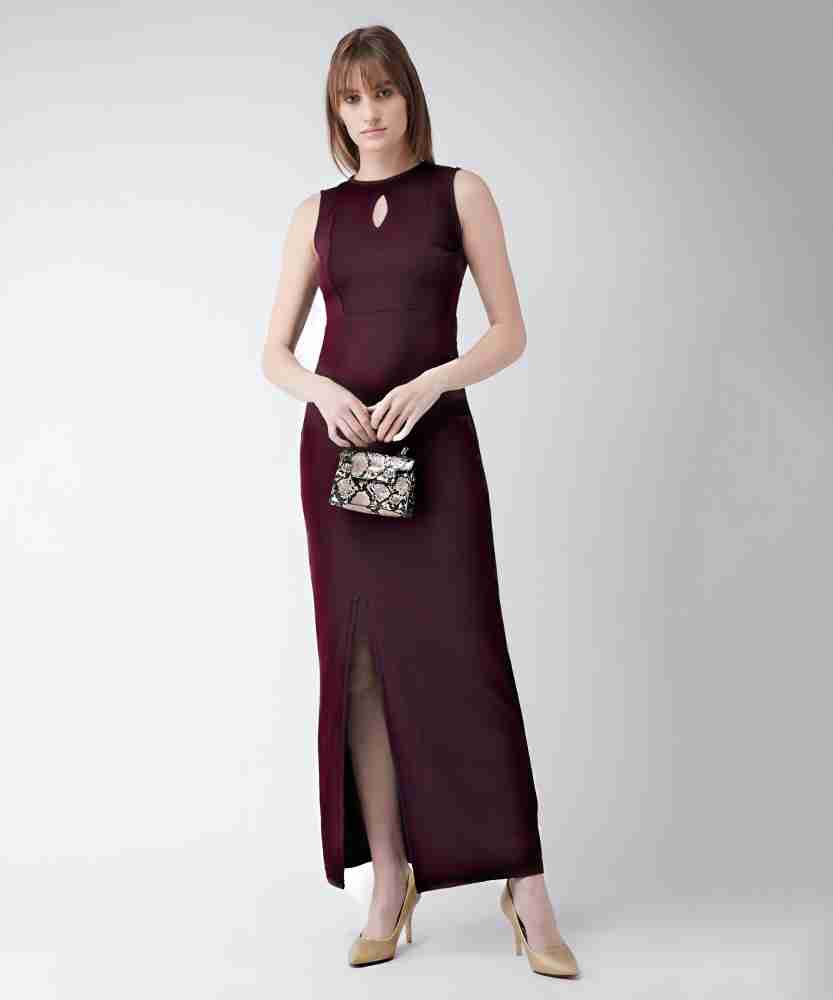 Buy anita store Women A-line Maroon Dress Online at Best Prices in