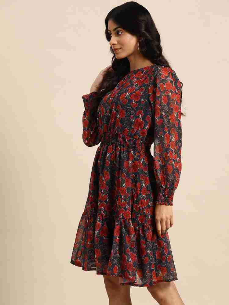 Floral dresses outlet flipkart