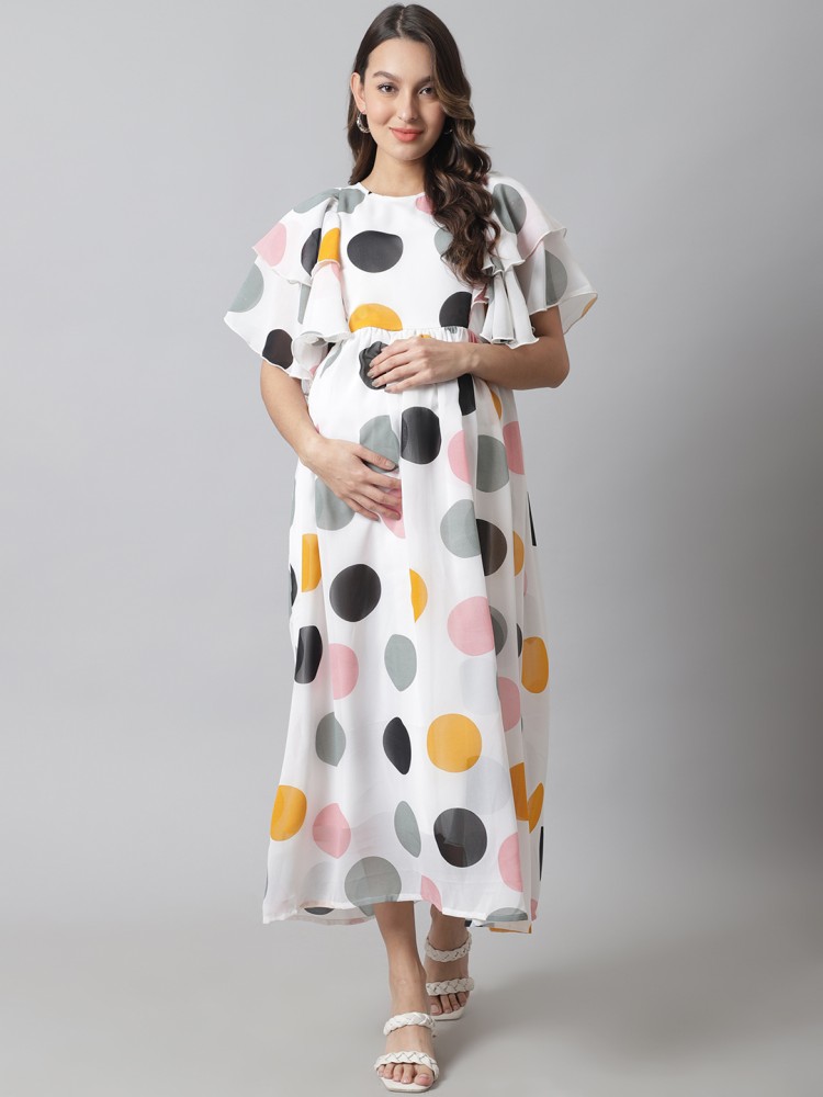 White Maternity Gowns  Chic Bump Club