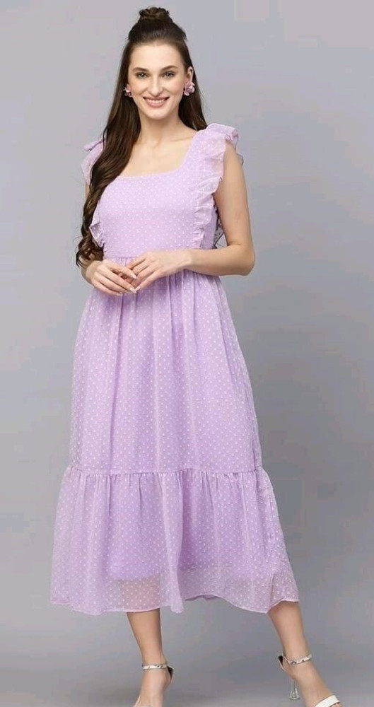 FBB COLLECTION Women A-line Purple Dress - Buy FBB COLLECTION Women A-line Purple  Dress Online at Best Prices in India | Flipkart.com