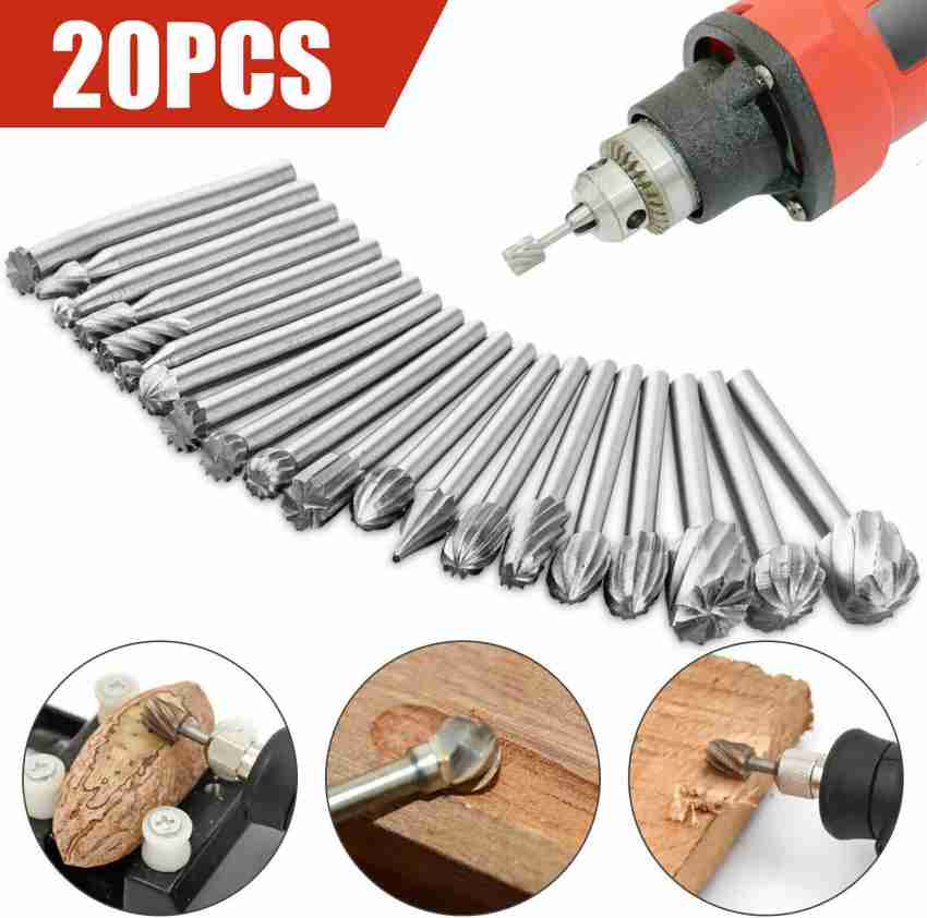 10pcs Metal Multi-function Hss Router Drill Bit For Dremel Rotary Tool Set  For Wood Acrylic Pvc Plastic