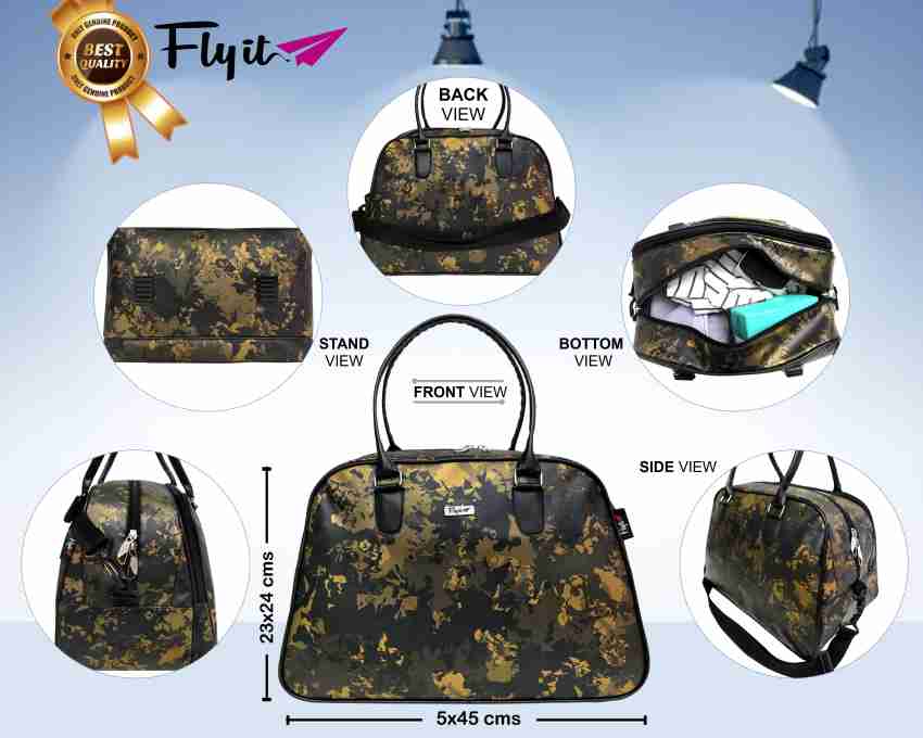 FLYIT (Expandable) Military Printed Duffle Bag For Woman/Man Without  Wheels, Multicolor Duffle Bag Duffel Without Wheels Black - Price in India