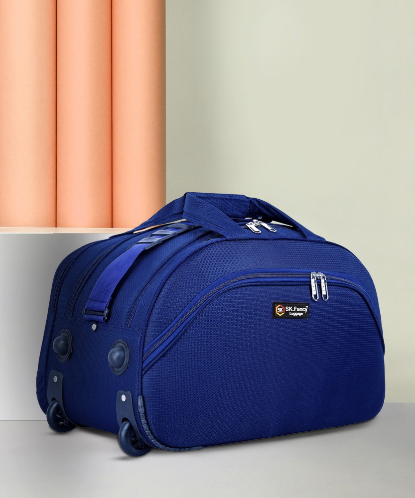 Lavie Sport Cabin Size 45 Litres Pixel Wheel Duffle Travel Bag| Luggage Bag  | 2 Wheel Travel Duffle Bag Navy – Lavie World