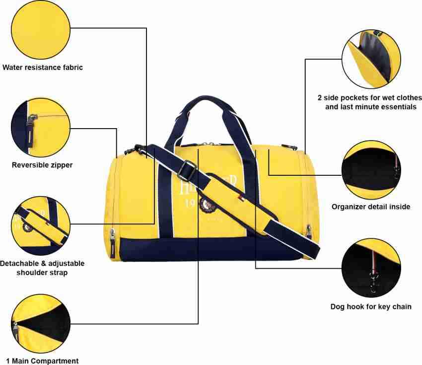 Tommy hilfiger discount yellow duffle bag