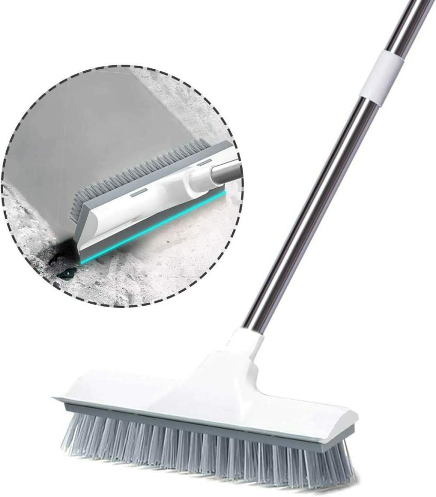 Floor Scrub Brush with Long Handle - 54'' Telescopic Handle, 2 in