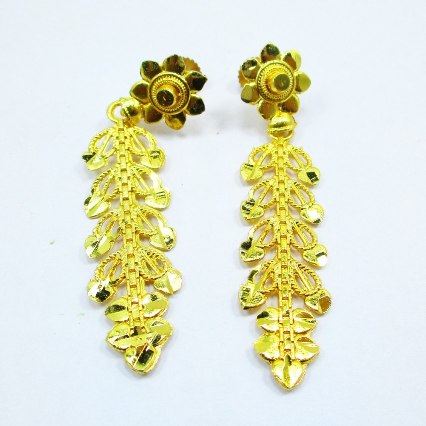 Gold Earrings Designs That Will Give A New Look To Your Ears  Meena  Boutique