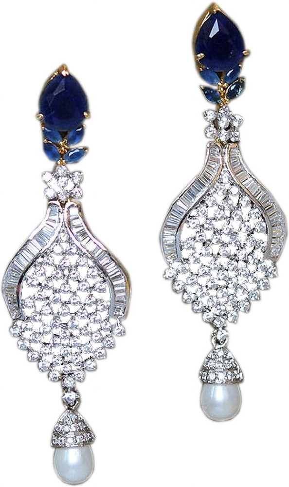 Buy Sapphire Stud Earrings Radiant Deep Blue Sapphire Studs Online in India   Etsy