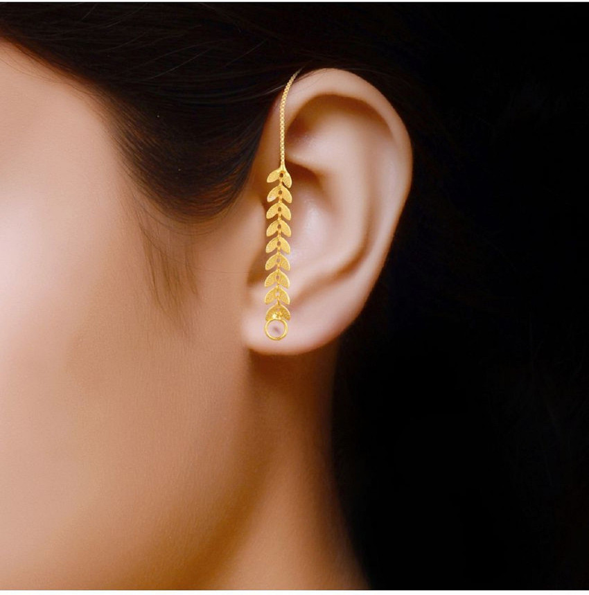 Share 134+ gold earrings vel design super hot seven.edu.vn