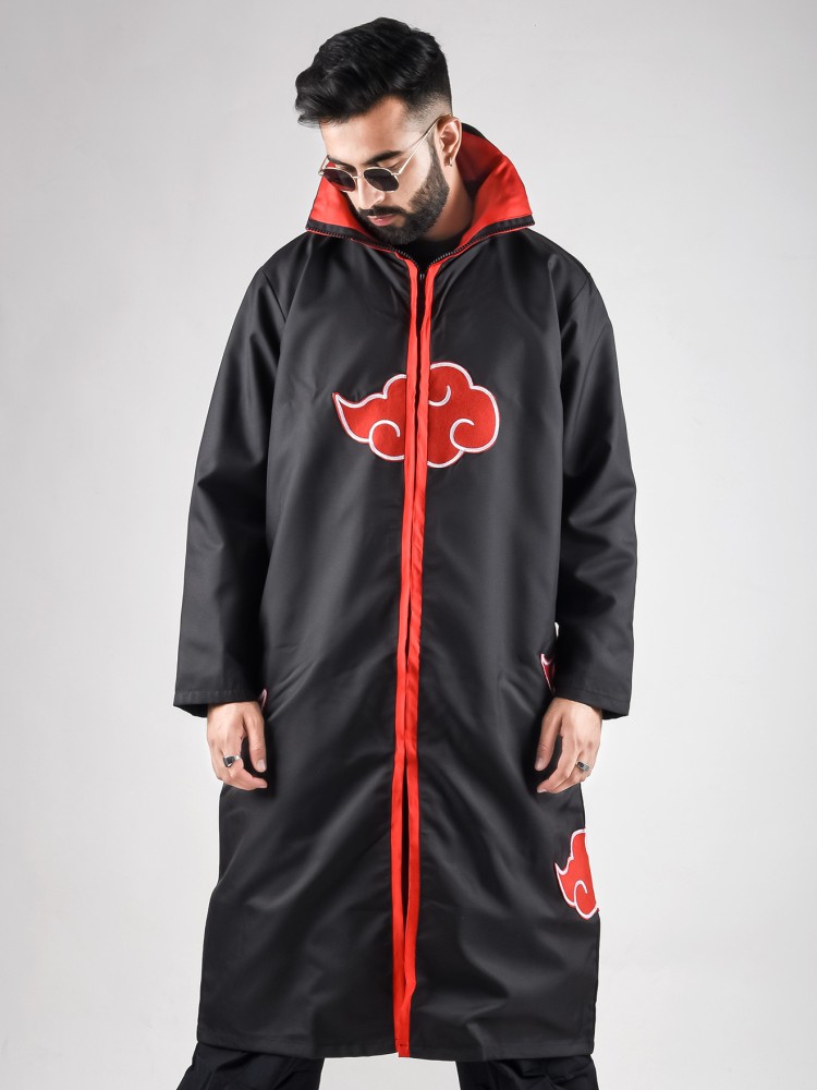 Buy Naruto Akatsuki Red Clouds Costume Coat Anime Bomber Zipper