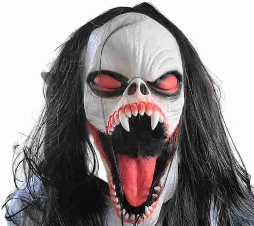 Men's Funny Halloween Party Cosplay Ghost Mask, Scary Face Mask