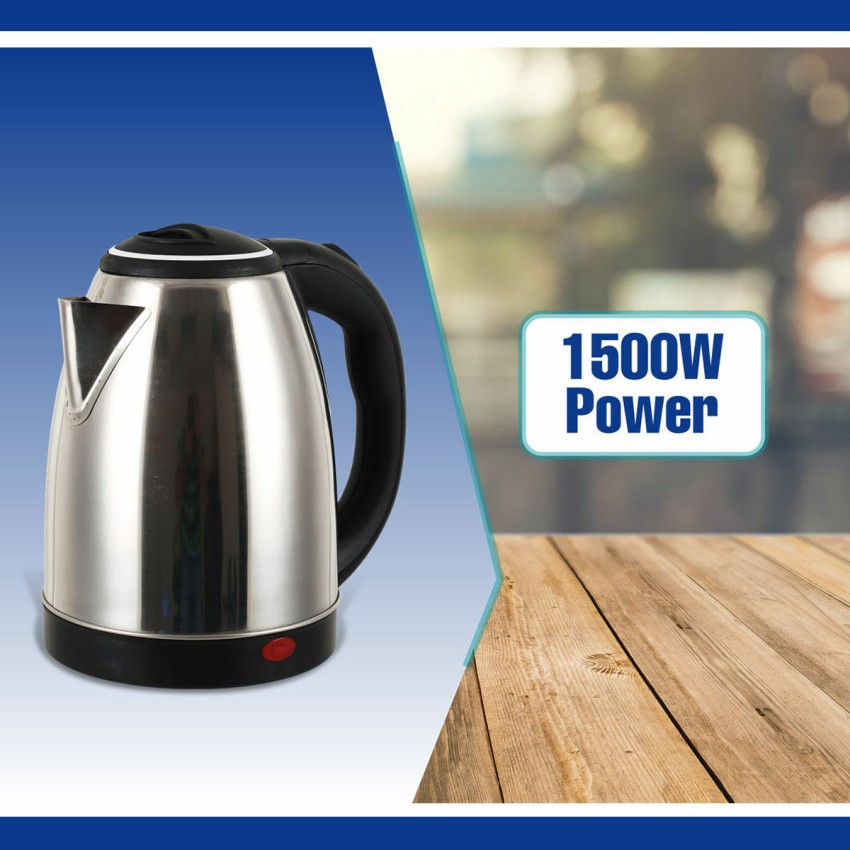 Kent Stainless Steel Kettle Coffee Tea Hot Water Maker 1.8L Power 1500 Watt