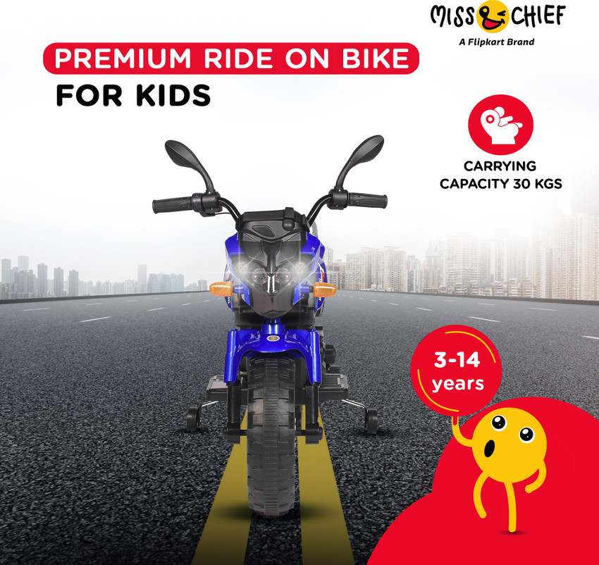 Miss Chief by Flipkart 6V Electric Bike Rideons Wagons Battery