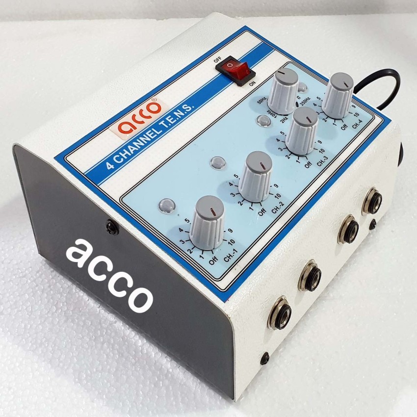 ACCO 4 Channel Tens Muscle Stimulator Machine for Pain Relief