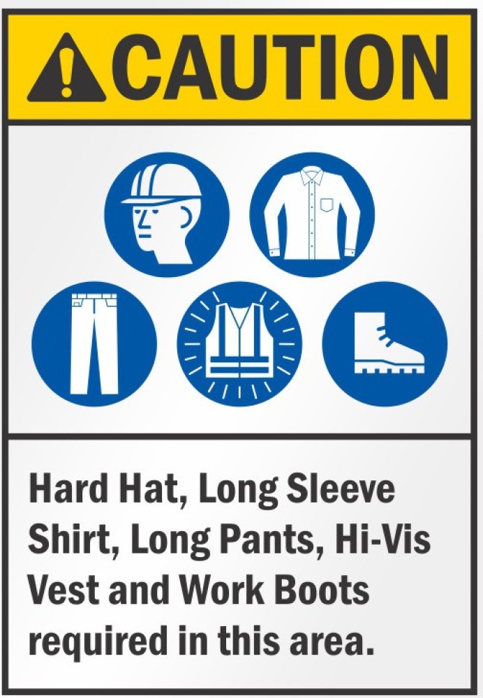 RLDigitalUnits CAUTION Hard Hat ,Long Sleeve shirts ,long Pant