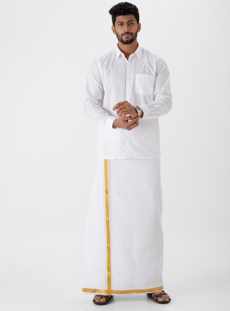 Ramraj Cotton Men Shirt Dhoti Set - Buy Ramraj Cotton Men Shirt Dhoti Set  Online at Best Prices in India