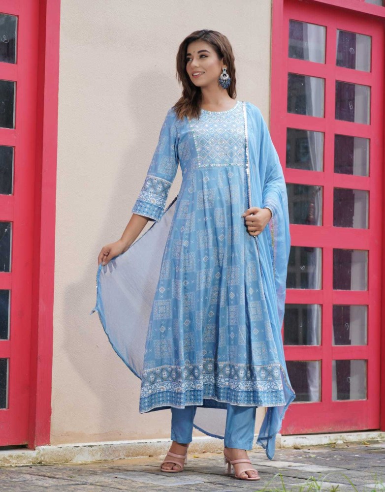 Ziva Fashion Women Kurta Pant And Dupatta Set  Buy Ziva Fashion Women  Kurta Pant And Dupatta Set Online at Best Prices in India  Flipkartcom