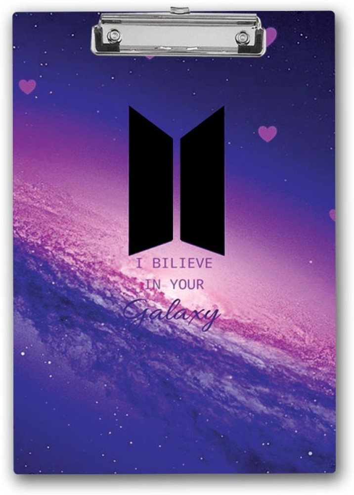Flipkart.com | GUNGUN Aestheic I Believe in Your Galaxy Quote with BTS Army  Logo Design