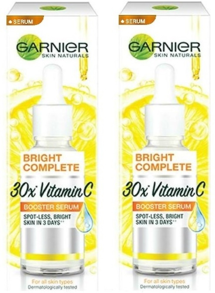 GARNIER Skin Naturals, Face Serum,Bright Complete Vitamin C Booster, 15 ml  (PACK OF 2) - Price in India, Buy GARNIER Skin Naturals, Face Serum,Bright  Complete Vitamin C Booster, 15 ml (PACK OF