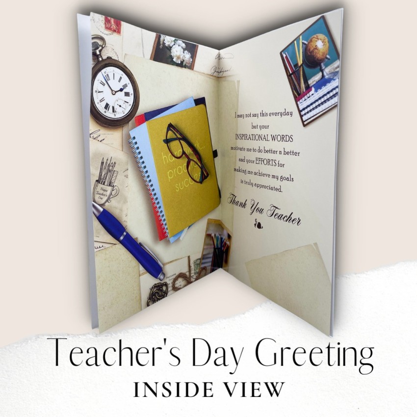 how to make teachers day greeting cards