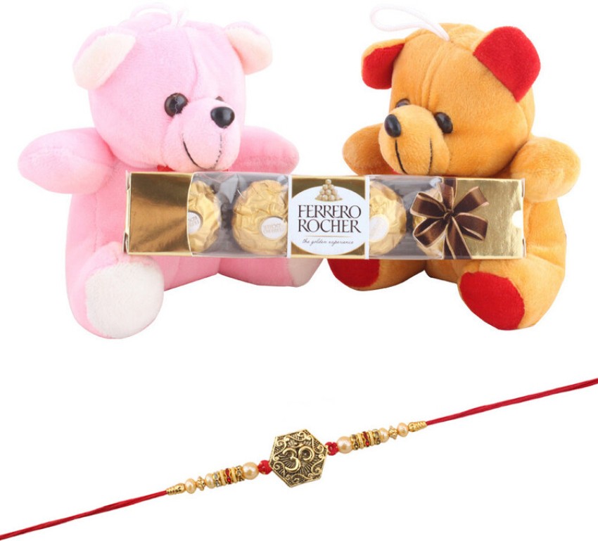 Saugat Traders Cartoon Rakhi for Brother Kids with Gift - Designer Rakhi  with Teddy Bear and Chocolate Pack - Rakhi Gift Set for Kids