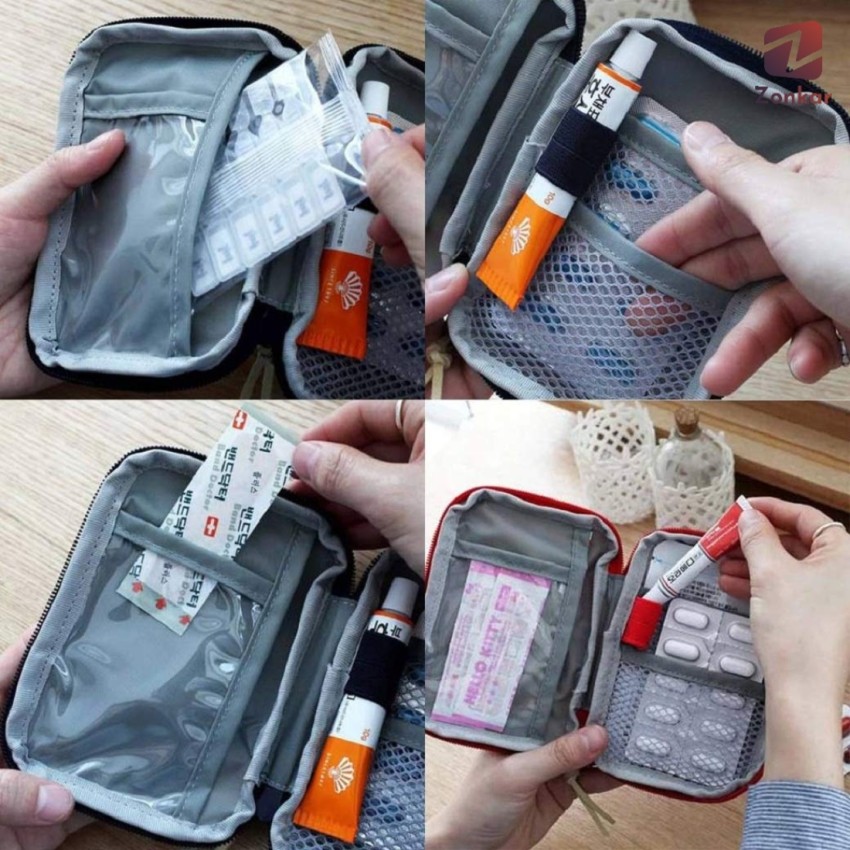 Kupasadhya First Aid Bag  First Aid Kit Bag Empty for Home Outdoor Travel  Camping Hiking Mini