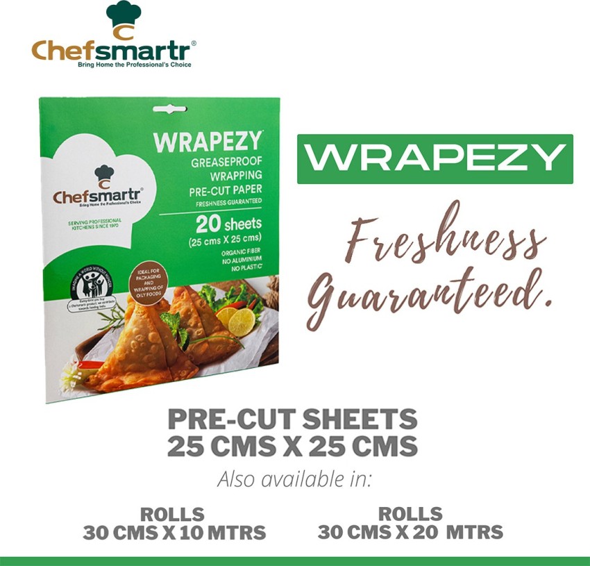 Chefsmartr Greaseproof Wrapping Paper, Organic Fiber