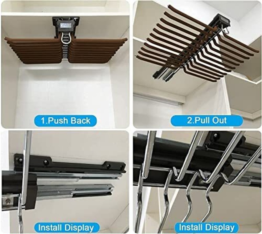 Buy Hangers Wooden Suit Hangers with Bar to Keep Pants Straight Crease  Free Swivel Hook 1PCS Online at Best Prices in India  JioMart
