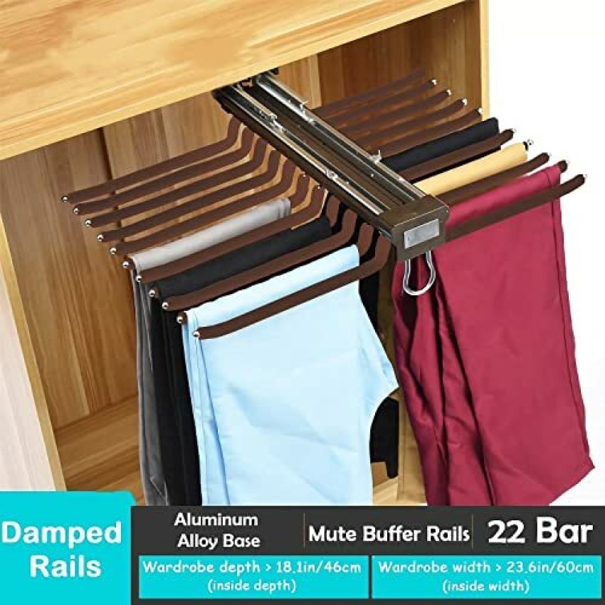 Amerhart | Sidelines Pull-Out Pants Rack with Soft-Close