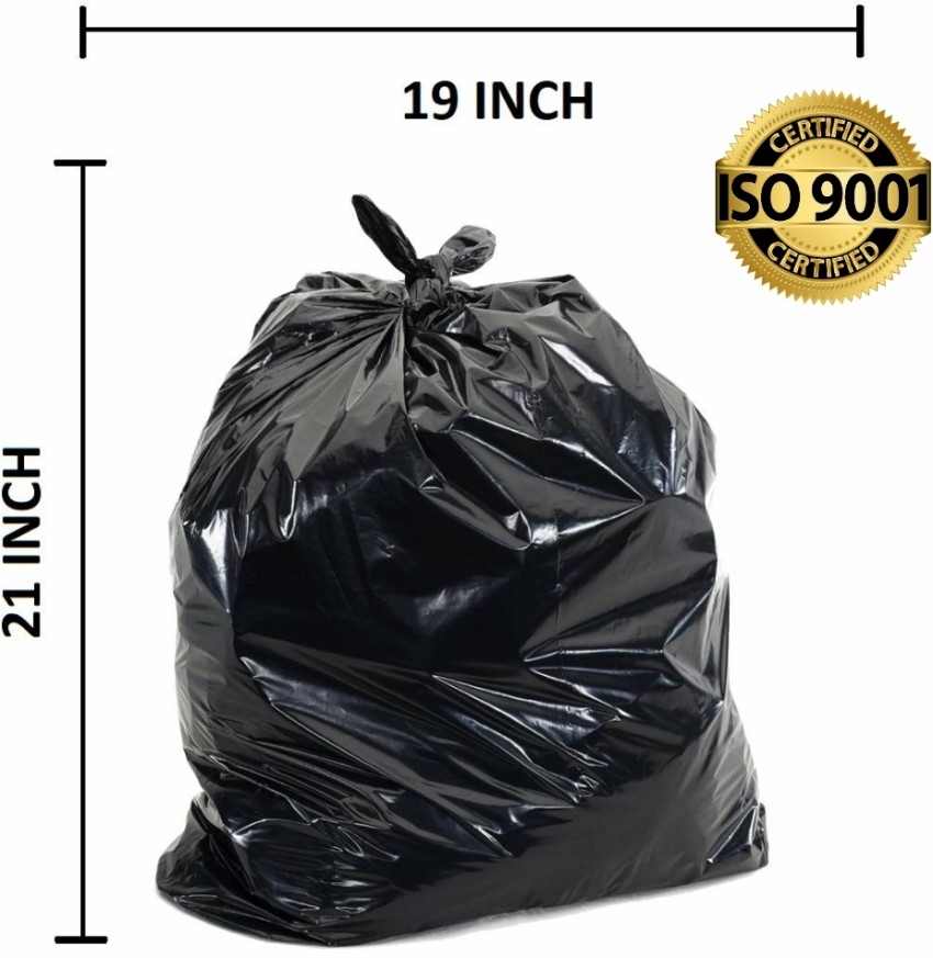 Biodegradable Garbage Bags small Size 43 Cm X 51 Cm 4 Rolls 120 Bags black  Color dustbin Bag/trash Bag black Color 