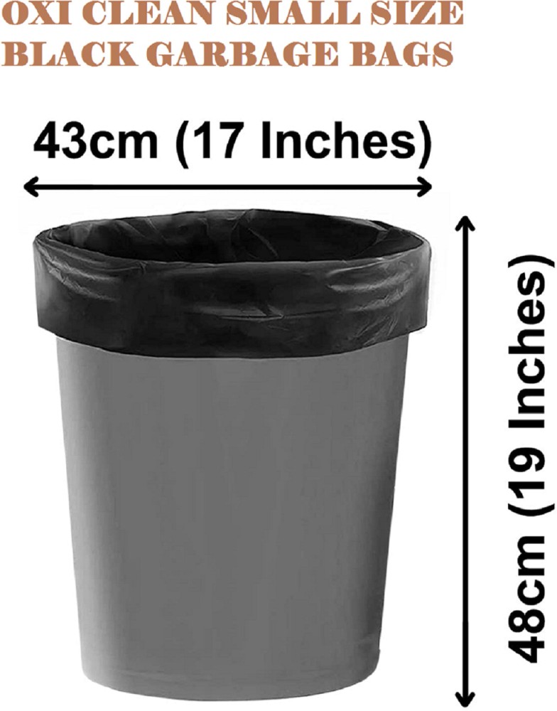 Garbage Bags 17 X 19 Inches (Small) 120 Bags (4 rolls) Dustbin Bag / Trash  Bag