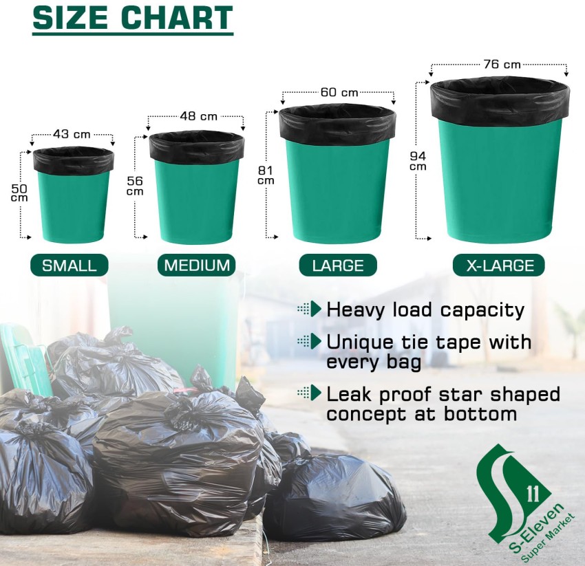 Biodegradable Garbage Bags 17 X 19 Inches Small 120 Bags 4 Rolls Dustbin Bag