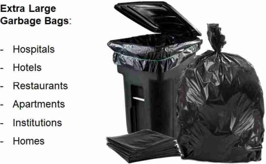 Black Garbage Bags, 17x19 Inch