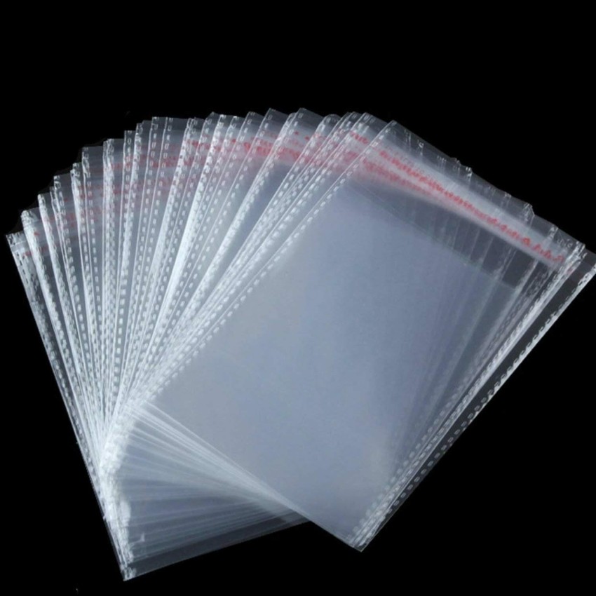 ZYGOMA Plastic Garment Bags Transparent (Pack of 50, 12x16 inch) Clear Self  Seal Packaging Plastic Bag For Clothes, Articles & Others Price in India -  Buy ZYGOMA Plastic Garment Bags Transparent (Pack of 50, 12x16 inch) Clear  Self Seal Packaging