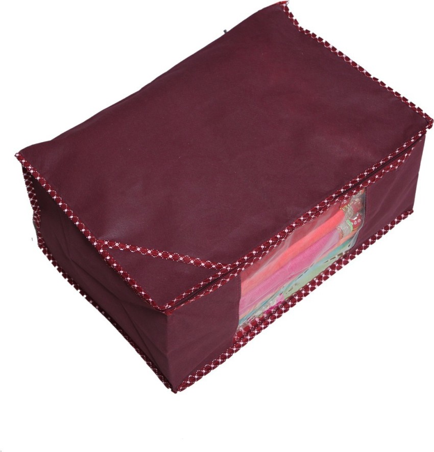 Kuber Industries Saree Cover Extra Large Size in Maroon Quilted Satin –  GlobalBees Shop
