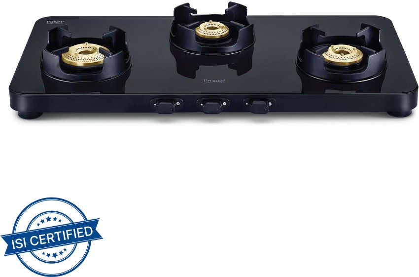 prestige edge schott glass 2 burner gas stove