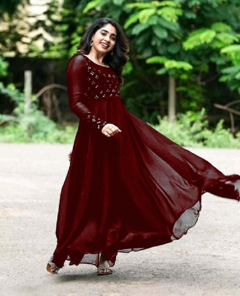 Vfzev Anarkali Gown Price in India  Buy Vfzev Anarkali Gown online at  Flipkartcom