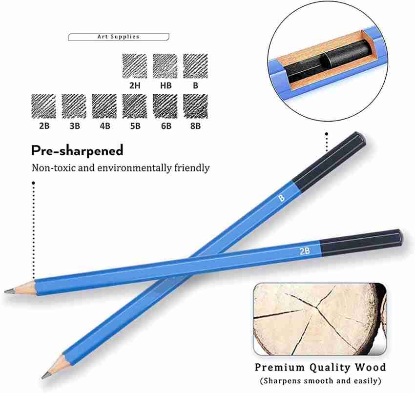 29Pcs Professional Drawing Artist Kit Set Pencils and Sketch