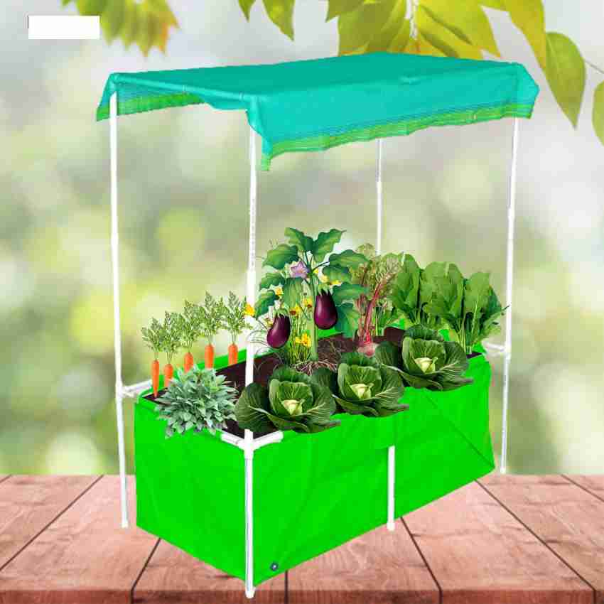 Green Rectangular Terrace Gardening HDPE Grow Bags