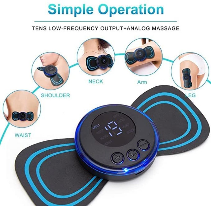 Body Massager,Wireless Portable Neck Massager with 8 Modes and 19 Strength  Level