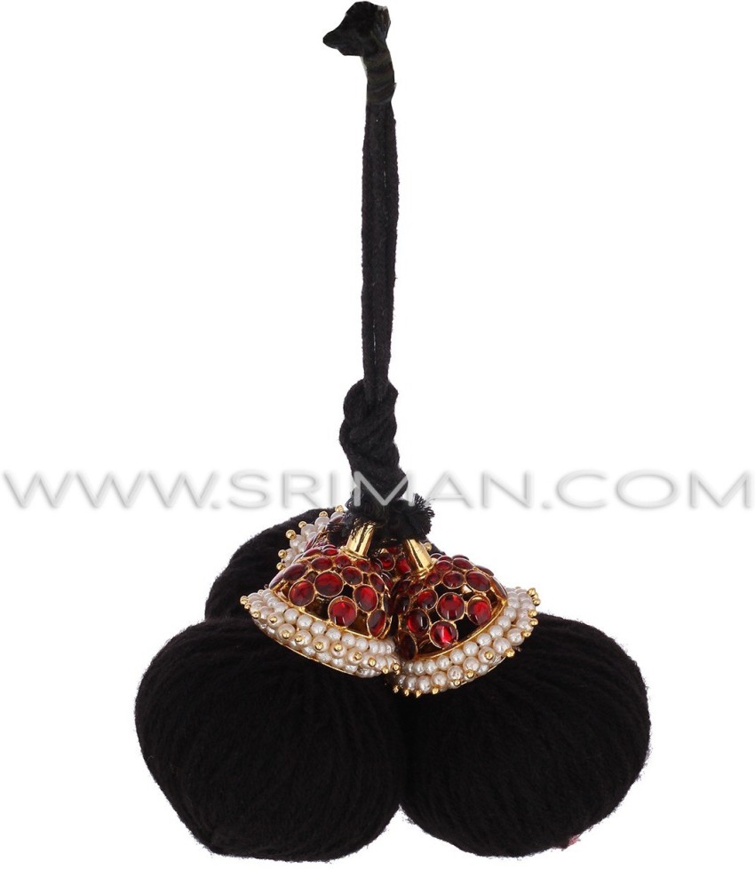 H24364 Pattu Nool Hair Kuppulu For Marriage South Indian Artificial  Jewellery Online