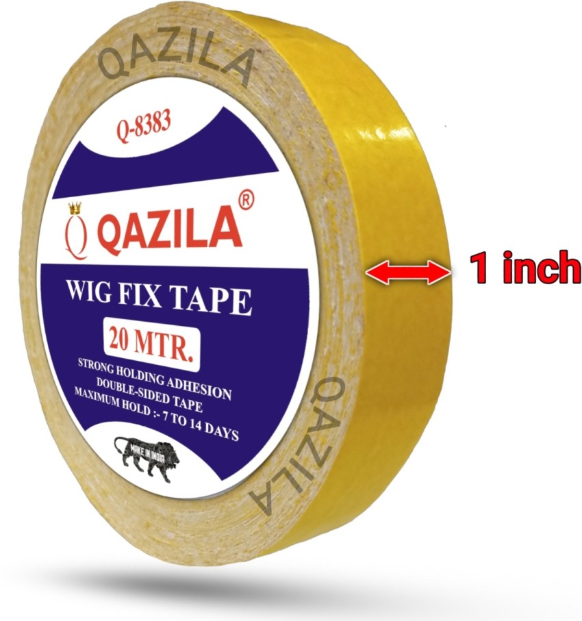 Qazila Red Hair Patch Double Sided Tape For Personal Packaging Size 25  Meters
