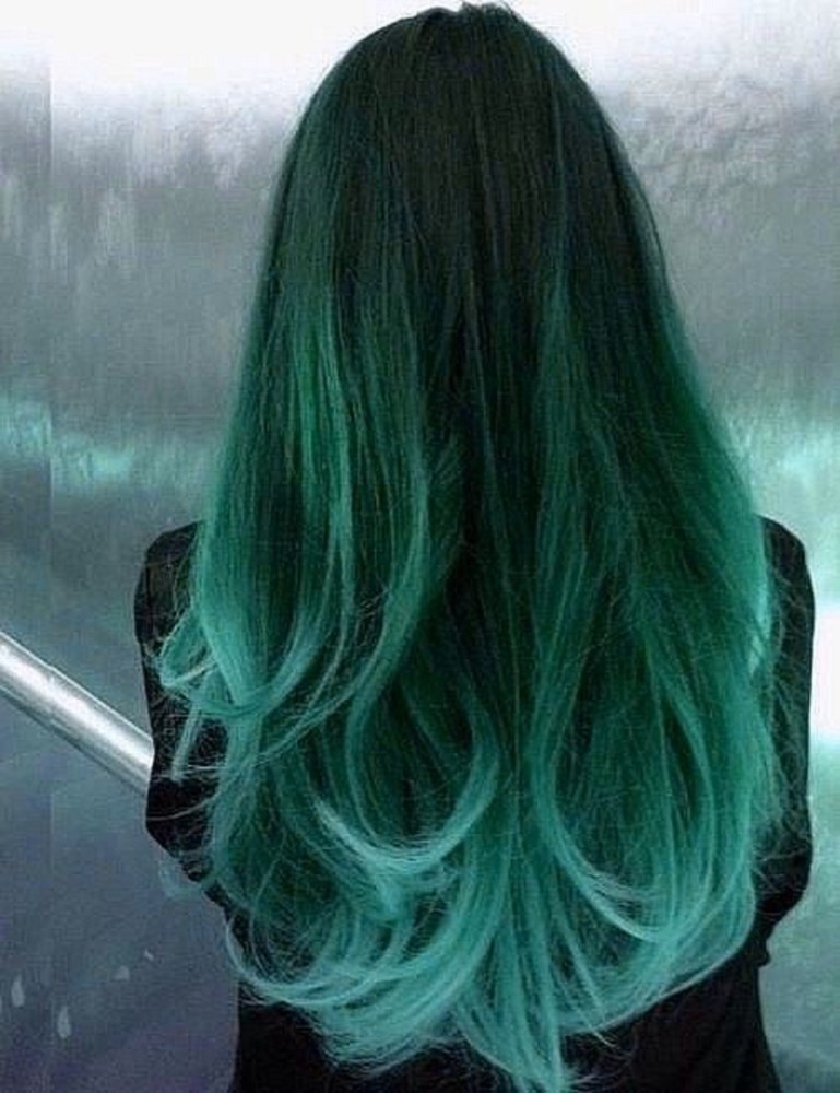21 Amazing Ombre Black and Green Hair Color Ideas 2023  Hair Everyday  Review