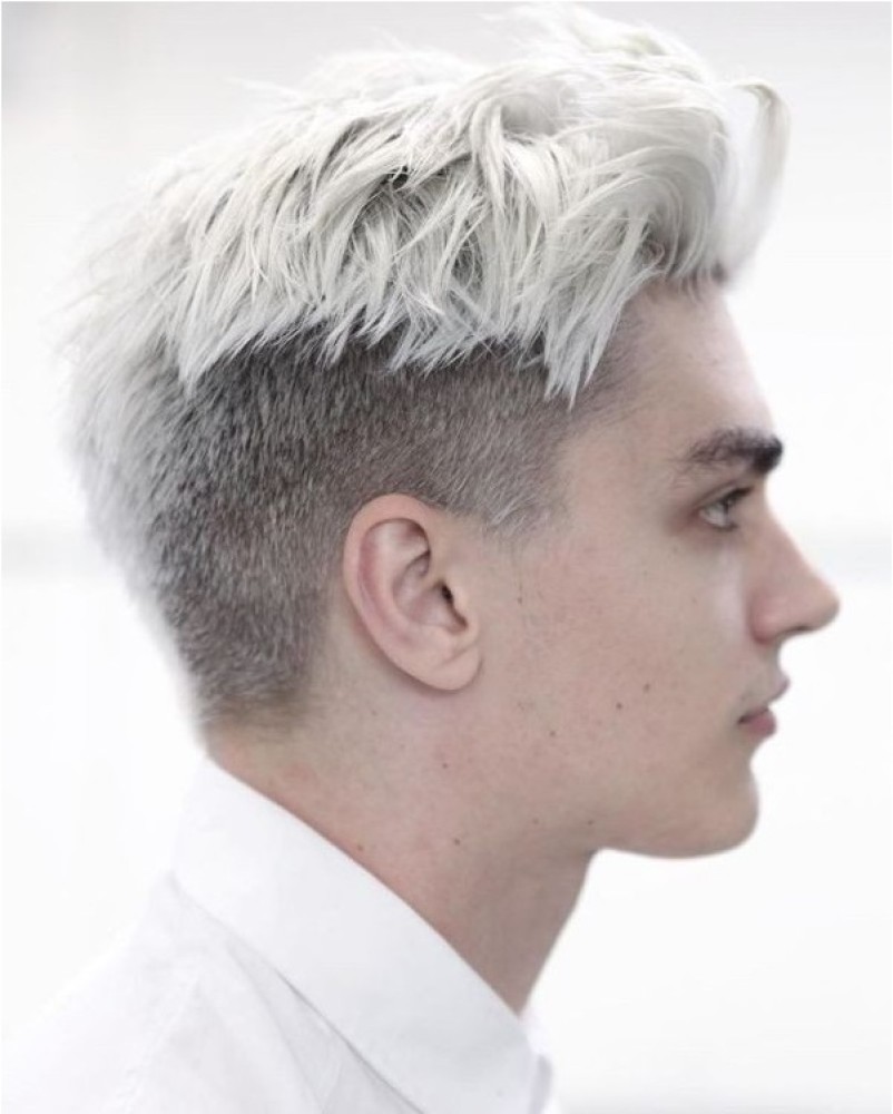 white hair guy dye