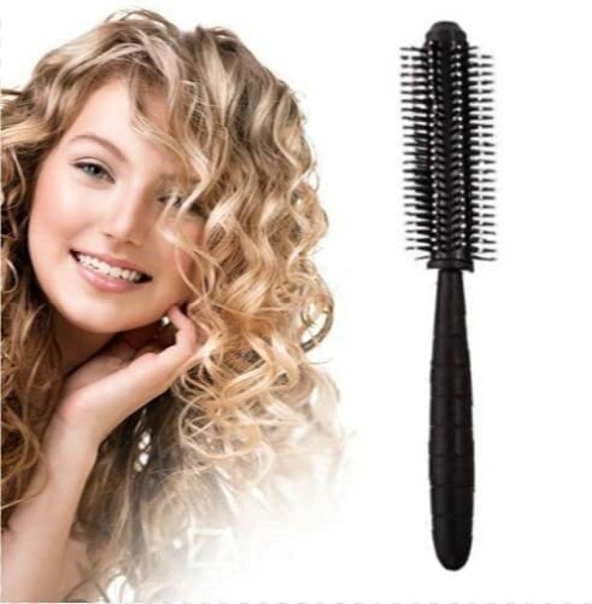 Comb Round Brush Hair Dryer Brush With Natural Bristles Natural Hair Brush  Round For Short And Medium Length Hair Made  Fruugo IN