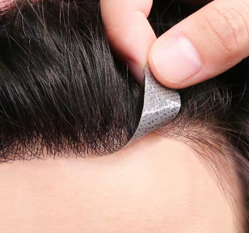 NEITSI Hair Patch For Men Hair Wigs For Men Full Head Natural Men Wig Real  Hair 