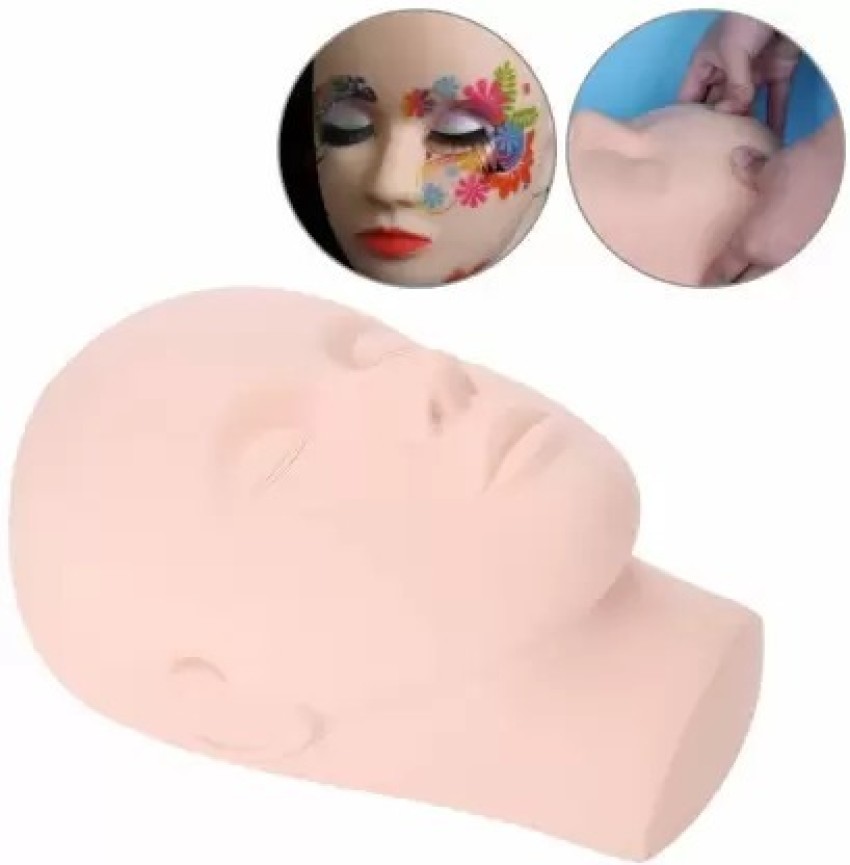 Female Mannequin Head Makeup Practice Eyelashes Lip Massage Training Manikin  Dol