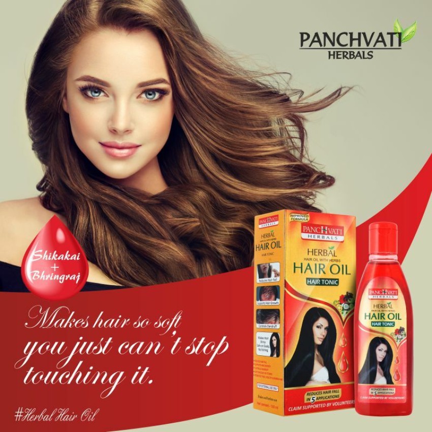 panchvati Herbals Hair Tonic Oil For Hair Fall Control  Hair Growth with  Herbs Pack of 5 Hair Oil  Price in India Buy panchvati Herbals Hair  Tonic Oil For Hair Fall