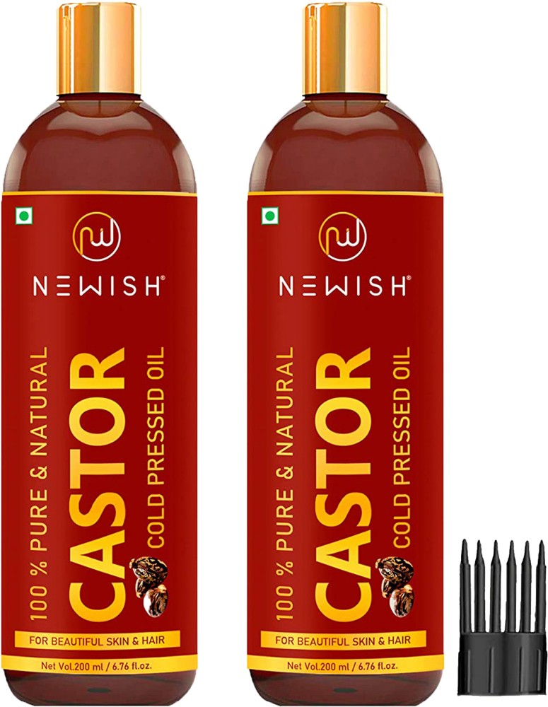 Cold Pressed Castor Oil for Hair Growth 100 Pure  Virgin100ml For Pharma